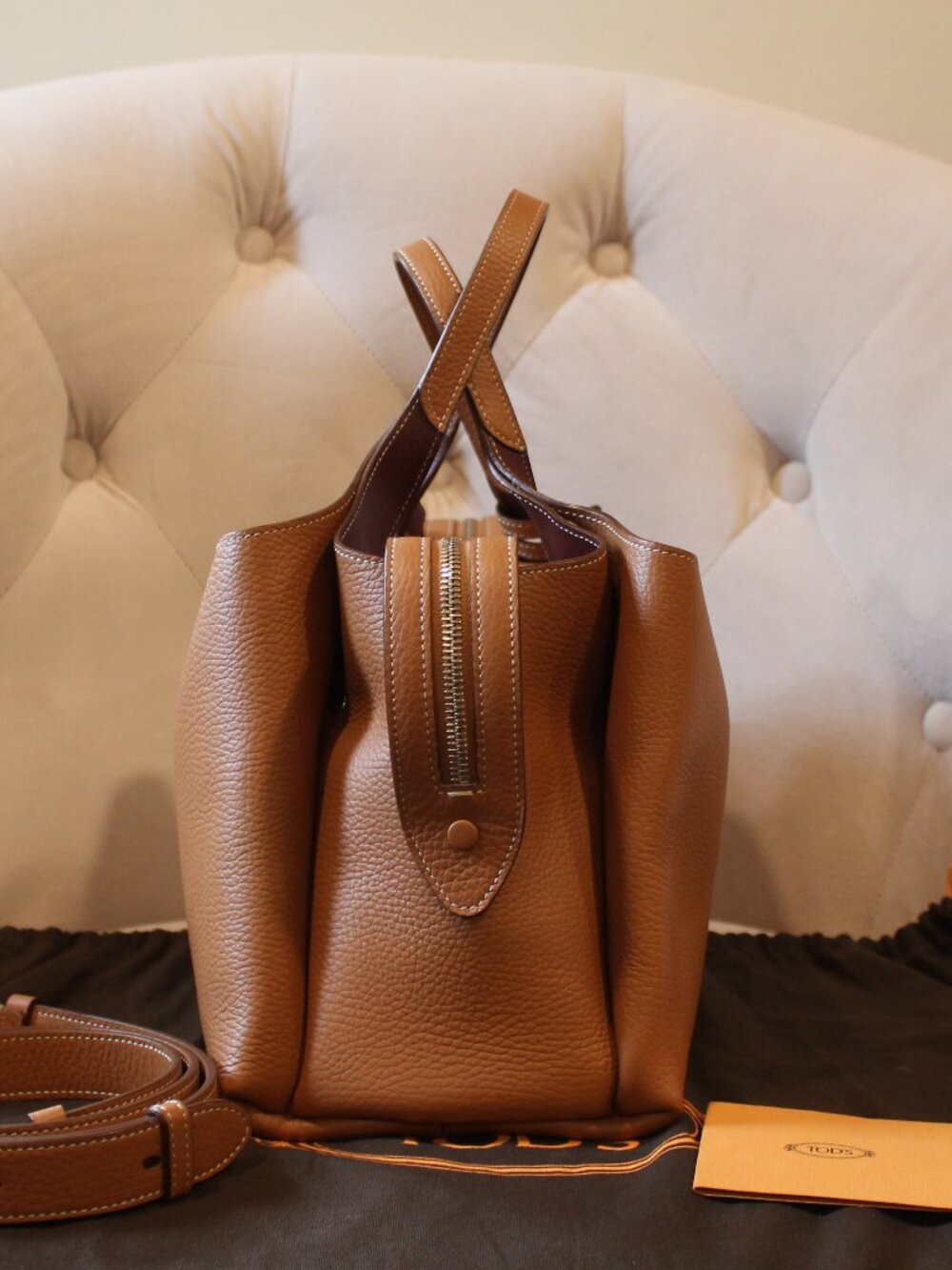 Tod's Bauletto Medium Leather Satchel bag - Picture 4 of 15